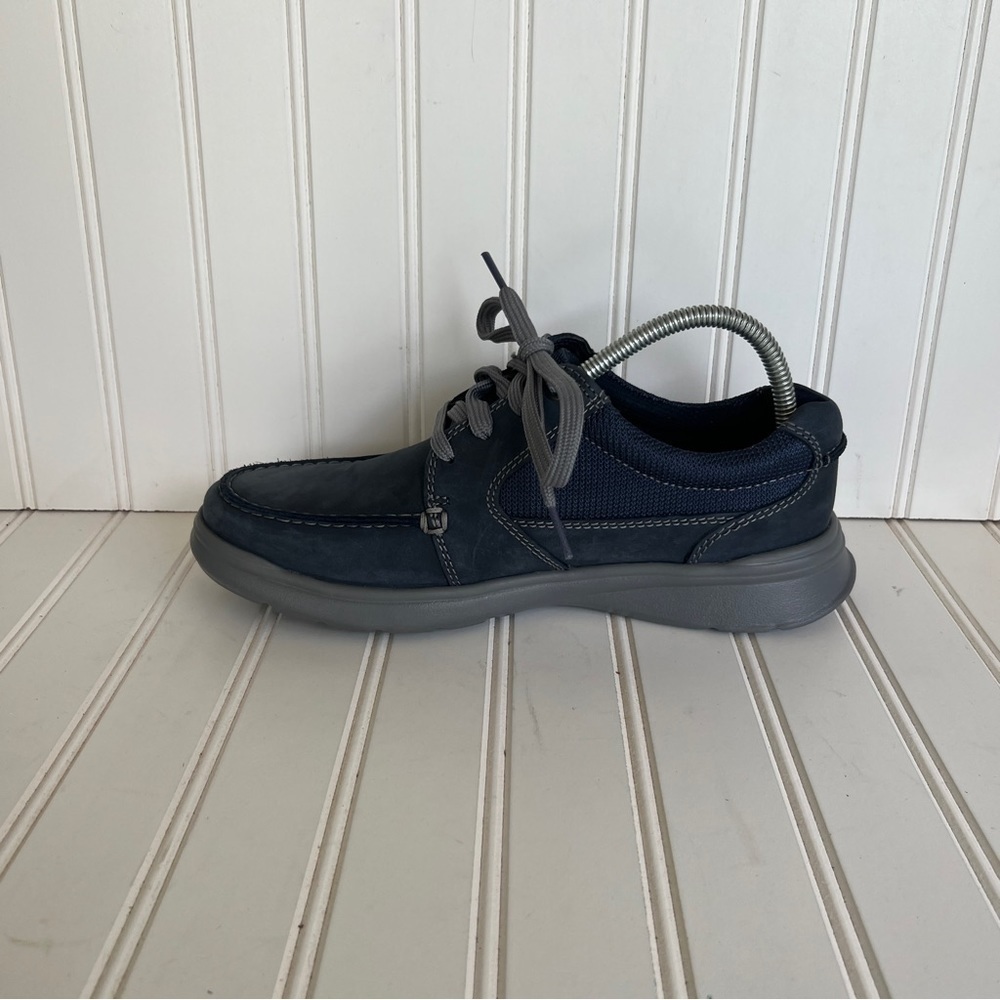 Clarks Navy Blue Collection Ultimate Comfort Sneakers Suede Men's 7 - Picture 5 of 8
